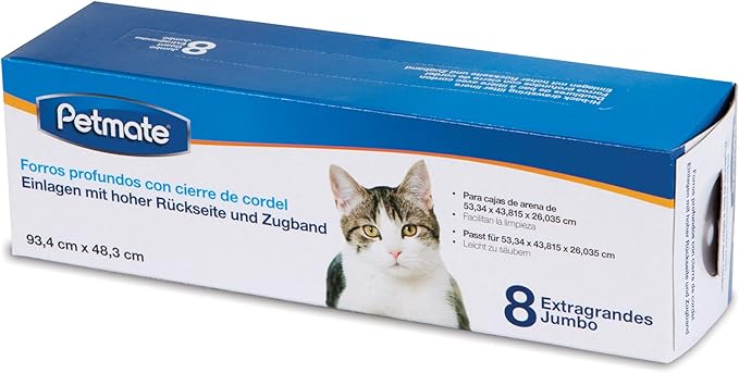 Petmate Drawstring Hi-Back Litter Box Liners (Pack of 4)