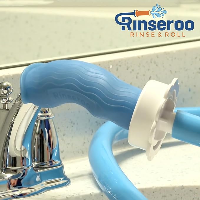 (2 Pack) Replacement Hose Connectors for Rinseroo TUB Faucet & Sprayer, Slip-On Hose Attachment for Cleaning Tubs & Bathing Pets. Faucet Adapter Fits Spouts Up to 3" Wide (Rinseroo Sold Separately)…