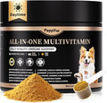 Dog Vitamins and Supplements for Daily Energy, Immune, Antioxidants, Gut, Skin & Coat, Dog Multivitamin Powder for Homemade Food with L-Carnitine, Taurine, Probiotics - Beef Flavor, 75 Scoops