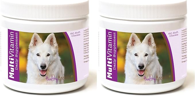 Healthy Breeds German Shepherd Multi-Vitamin Soft Chews 60 Count (Pack of 2)