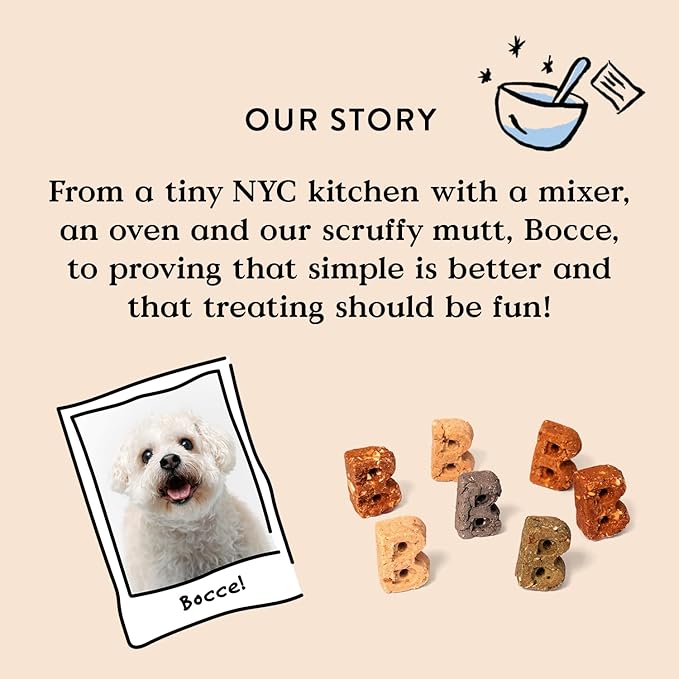 Bocce's Bakery Holly Jolly Holiday Flavor Jerky Stick Dog Treats - No Added Salt or Sugar, Natural & High-Protein - Wheat-Free, Made with Limited-Ingredients & Baked in The USA, 4 oz