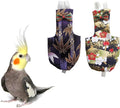 UKJENT Bird Diaper Protective Parrot Nappy 2 Pack, Reusable Outdoor Flight Suit with Waterproof Inner Layer, Machine Washable Cute Urine Wet Suit for Parrots Medium(M)