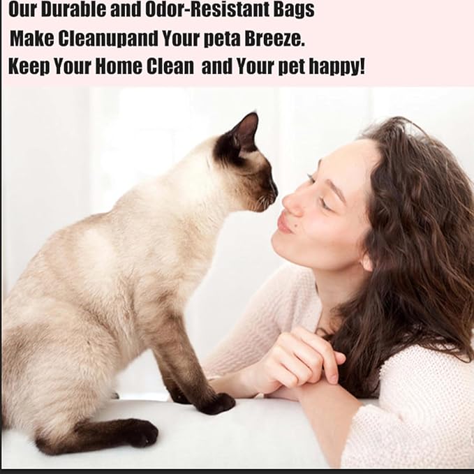 Cat Litter Box Liners for PetSnowy SNOW+ Cat Litter Box, 30 PCS Self-Sealing Waste Drawer Bags for Automatic cat Litter Box (30 Pcs)