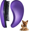 Small Dog Brush- Grooming Tool for Teddy, Yorkies, Maltese, Shih Tzu, Chihuahua - Puppy Hair Brush (Dark Purple)