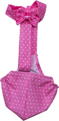BestParts Adjustable Diaper Waterproof Reusable Diapers, Cloth Diaper Wearable Poultry for Farm Pet Goose, Pet Duck,Pet Chicken, Adhesive Version (Pink Dots, S(0.55-2.2pounds), 1, Count)