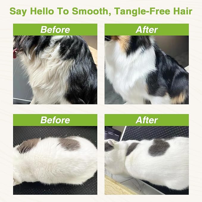 Pet Fur Care Oil – Fragrance-Free Leave-in Conditioner with Coconut & Jojoba Oils, Detangles & Reduces Shedding, Adds Shine & Softness for Dogs & Cats, 1.7 fl oz