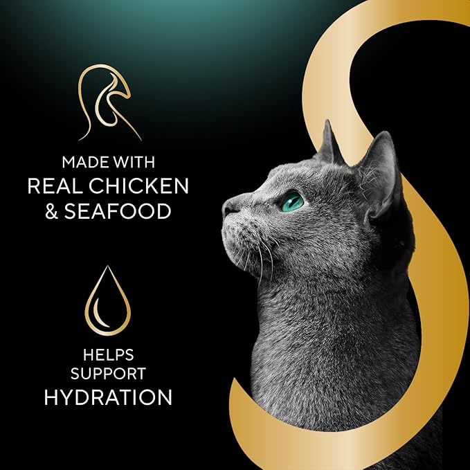 Sheba Selections Filets in Broth, Adult Cat Food Wet Recipe, Meal Complement, Wet Cat Food Variety Pack, Chicken & Tuna, or Chicken & Shrimp Recipe, 1.3 oz. Cups, 24 Count (Pack of 2)