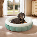 BALANCE Cat Beds for Indoor Cats, Washable Round Dog Bed, Donut Dog Bed with Anti-Slip Bottom for Small Dogs, 28 Inches, Granite Green