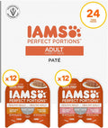 IAMS Perfect Portions Healthy Adult Wet Cat Food Pate, Chicken and Salmon Recipe Variety Pack, 2.6 oz. Twin-Pack Trays (24 Count, 48 Servings)