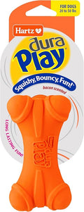 HARTZ Dura Play Soft Dog Bone Toy, Assorted Colors, 1 Ea, for Medium breeds