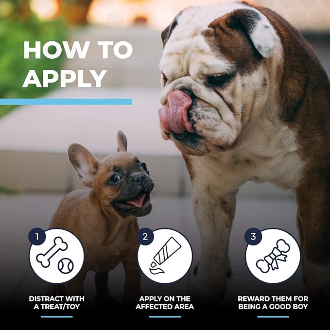 Paste for Bulldogs Wrinkle 2oz - Wrinkle Cream for Dogs, English Bulldog, Frenchie, Pug - Cleans Rashes,Tail Pockets, Dry Skin & Paws (Made in USA)