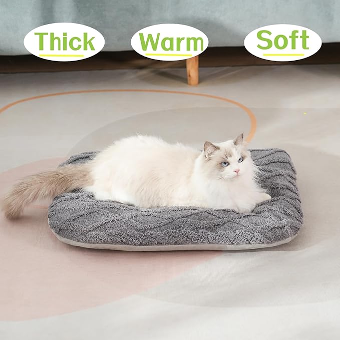 Self Warming Cat Bed Self Heating Cat Dog Mat 17.3'''x13.3'' Warm Pet Bed Indoor Outdoor Washable Kitten Pad for Puppy Kitten with Removable Cover