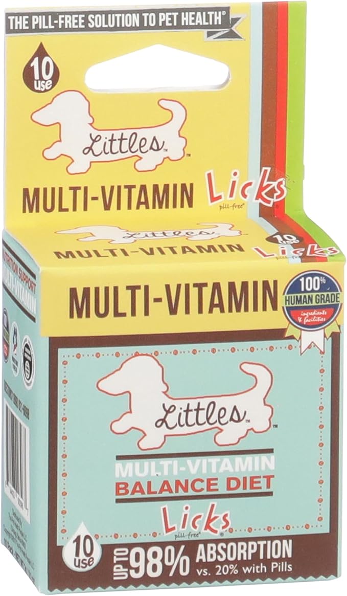 Licks Pill-Free Small Breed Dog Multivitamin - Dog Supplement with Vitamin C, D, and Calcium - Multivitamin Pet Supplies - Gel Packets - 10 Use