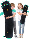 Mewaii Long Cat Plush 5 Sizes, 120% Extra Filling Giant Plushness Kids Body Pillow, Kawaii Cute Big Eyes Cat Stuffed Animals Plushies, Big Long Body Pillow Cat Plush Gift for Girls 44”