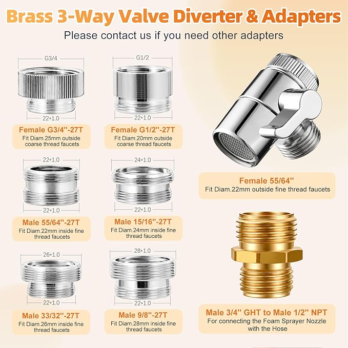 Bathtub Faucet Sprayer Attachment for Tub, Dog Washing Hose Attachment for Bathtub with Faucet Adapters, Sink Sprayer Dog Bath Hose Attachment for Tub Faucet, Dog Shower Attachment