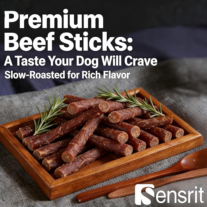 Dog Beef Sticks - Jerky Treats for All Dogs - High Protein & Grain Free Dog Snacks - Made with Real Beef, Chicken Liver & Beef Liver - Delicious Training Rewards & Daily Chews - 10 oz
