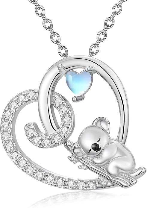 Guinea Pig/Raccoon/Butterfly/Panda/Hummingbird/Giraffe/Rabbit Necklace 925 Sterling Silver Animal Pendant Jewelry Gift for Women Mom