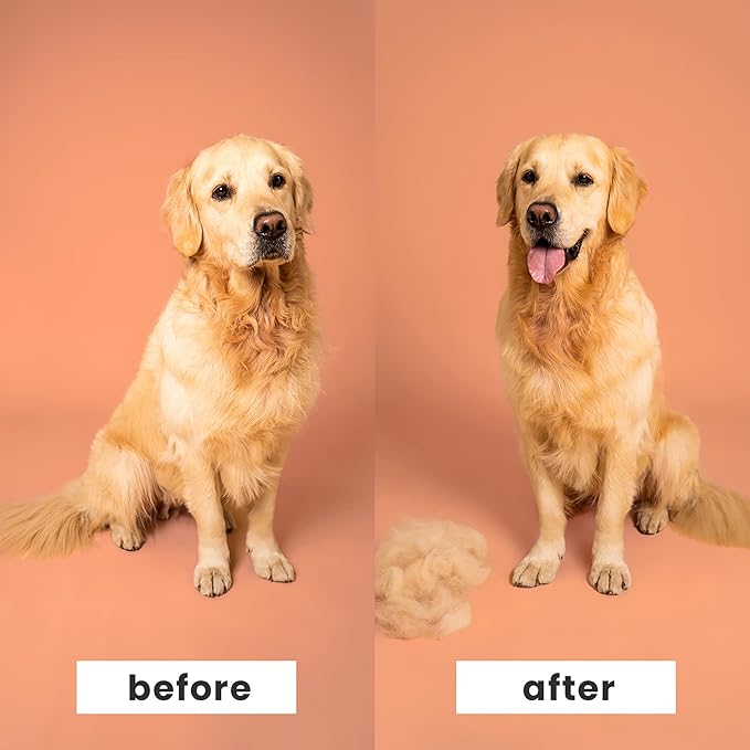 Pet Teezer by Tangle Teezer Small De-Shedding and Small Detangling Dog Brush Duo