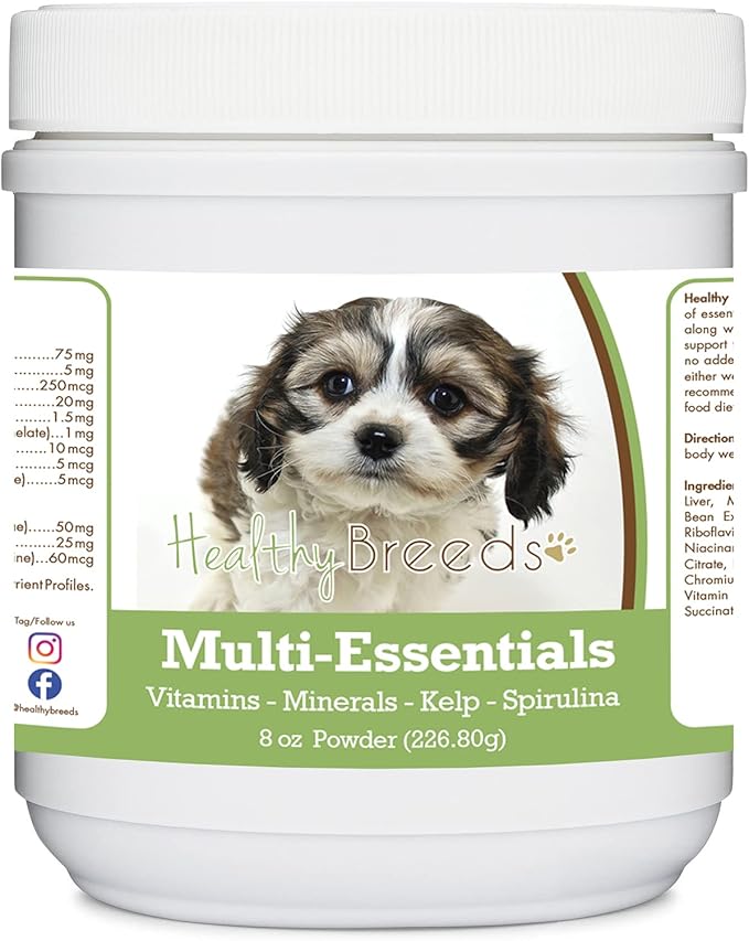 Healthy Breeds Cavachon Multi-Essentials Powder for Dogs - an Ideal Supplement of Vitamins, Minerals & Antioxidants for Your Dog - 8 oz