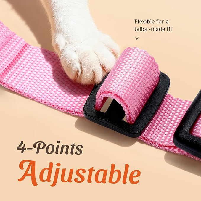 Dooradar Cat Harness and Leash Set, Escape Proof Safe Adjustable Kitten Vest Harnesses for Walking, Easy Control Soft Breathable Mesh Jacket with Reflective Strips for Cats, Pink, XXS