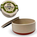 Palz&Co EcoBowl with Lid for Dogs & Cats, 48 oz Cinnamon - Natural Bamboo Pet Bowl with Non-Slip Base, Pet Food and Water Dish, Dishwasher Safe