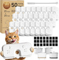 25+25 Pack Cat Water Fountain Filters Compatible with PETLIBRO Dockstream Water Fountain PLWF106/116/115/105/005, 1-year Set of Replacement Filters for Pet water fountain (25 Filters + 25 Sponges)