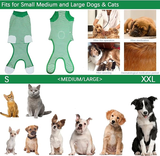 Dog Recovery Suit, After Surgery Wear for Pets Male Female, Professional Dog Onesie for Surgery for Abdominal Wounds Recovery Shirt, Substitute E-Collar & Cone XX-Large