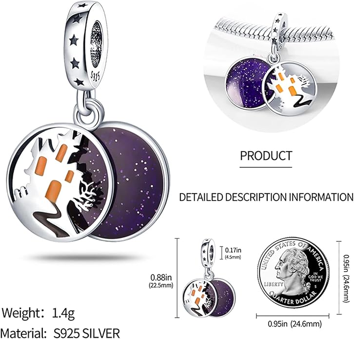 Pet Charm, Cute Dog Charm, Animal Dangle Charm, Sterling Silver Charm, Gift For Women, Friends, Wife, Mother, Christmas, and Halloween, Compatible With Pandora