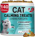 Cat Calming Treats, Calm Chews for Cats Pet Treats for Travel Boarding Foster Care Veterinary Visits Relieve Anxiety Prevent Bites by Cats Soothing for Indoor Kitten 7.41 OZ
