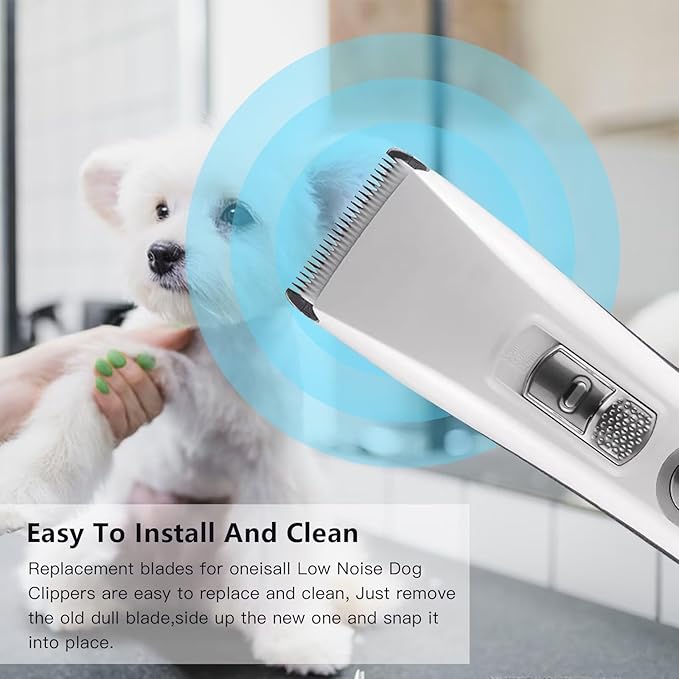 2025 New 2-Pack Dog Grooming Replacement Blades for HOLDOG Dog Grooming Kit, Ceramic Edge for Smooth Cutting Compatible with HOLDOG Cat Clippers by GRABOTE