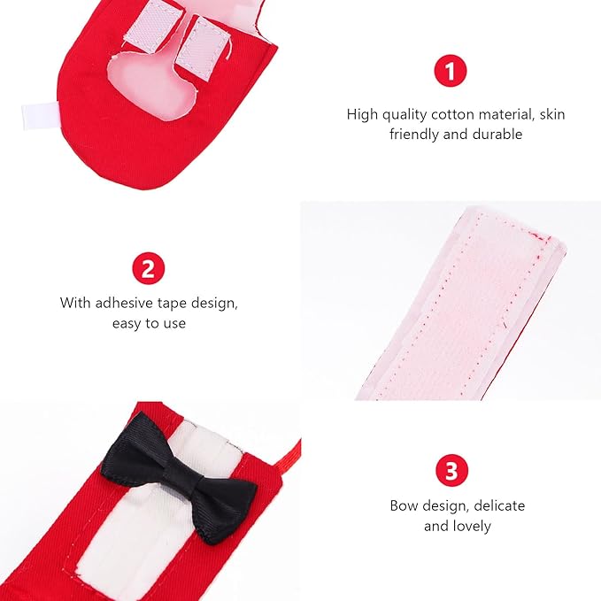 Milisten Parrot Diaper Clothing Breathable Bird Diaper Crimson Size M Flight Suit Pet Bird Supplies Creative Urine Protector for Small to Medium Parrots
