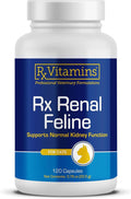 Rx Vitamins Renal Feline - Cat Kidney Support with Milk Thistle for Cats - Anti Inflammatory for Cats - Boosts Antioxidant Health & Liver Support - Cat Immune Booster - 120 Capsules