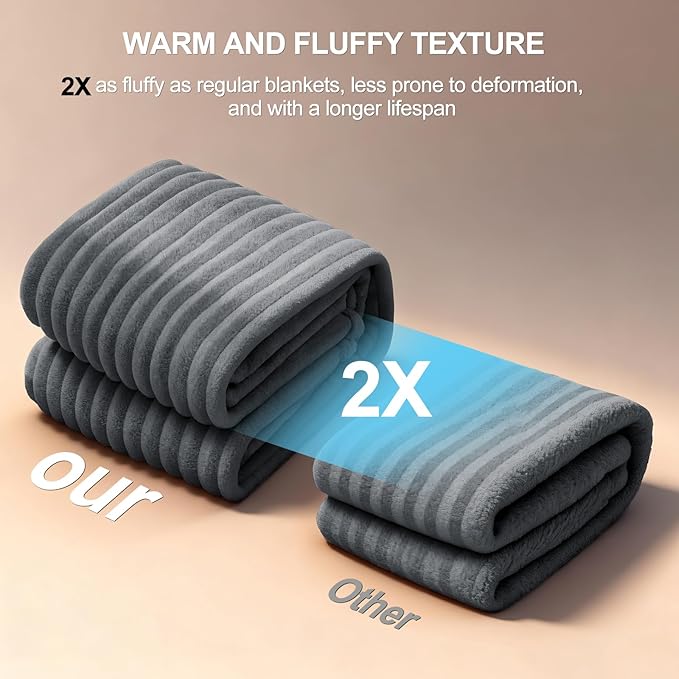 Waterproof Dog Blanket for Small Dogs, Washable Soft Puppy Cat Blanket Flannel Cotton Velour for Sofa Couch Protector, Comfort & Security Reversible Bed Protection for Pet, 25"X35", Gray