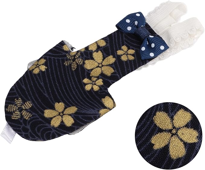 Bird Diaper Adjustable Soft Cotton Pet Bird Nappies for Macaw Cockatiels Finches, Golden Flower Pattern, 1 Pack (25.5cm Tibetan Golden Flower)