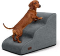 Dog Ramp and Stairs for Small Dogs & Cats,3-Step Pet Stairs for Couch Sofa and Chair,Indoor Anti-Slip Dog Stairs for Old Cats and Puppy