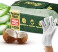 Pet Glove Wipes for Dogs & Cats – 25 Pack | Hypoallergenic, No Rinse, Extra Thick Cleaning Gloves with Aloe & Coconut Oil | Paws, Face, Ears & Butt | Travel Friendly, Gentle & Safe
