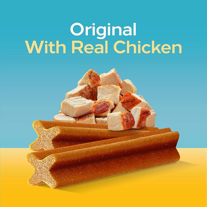 Pedigree Dentastix Dental Chews for Dogs, Small and Toy Breed Dog Treats, Original with Real Chicken, 1.63 lb. Bag (108 Treats Total)