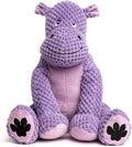 fabdog Floppies Plush Dog Toy - Cute & Durable Squeaky Dog Toys - Squeak Toy for Puppies and All Breeds | Ideal Pet Gift| Small Hippo