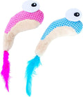 Catstages Petstages Dental Shrimpies Catnip Cat Chew Toy - 2 Pack