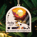Dog Memorial Ornament Pet Loss Suncatcher, Gifts for Dog Lovers,