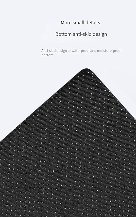 Double-layer EVA anti-slip cat litter pad, pet cat litter box filter pad, wear-resistant and scratch-resistant (Black)