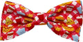 Huxley & Kent Pet Bow Tie for Dogs & Cats - Adjustable Hook & Loop Collar Accessory - Cute & Comfortable for Holidays & Celebrations - Fast Food Frenzy, Extra-Large