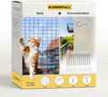 Cat Netting Includes Installation Nails, 10X26Ft Balcony Netting Made of Thickened Steel Wire to Prevent Scratching and Chewing, Ideal for Catio Safety and Balcony Protection