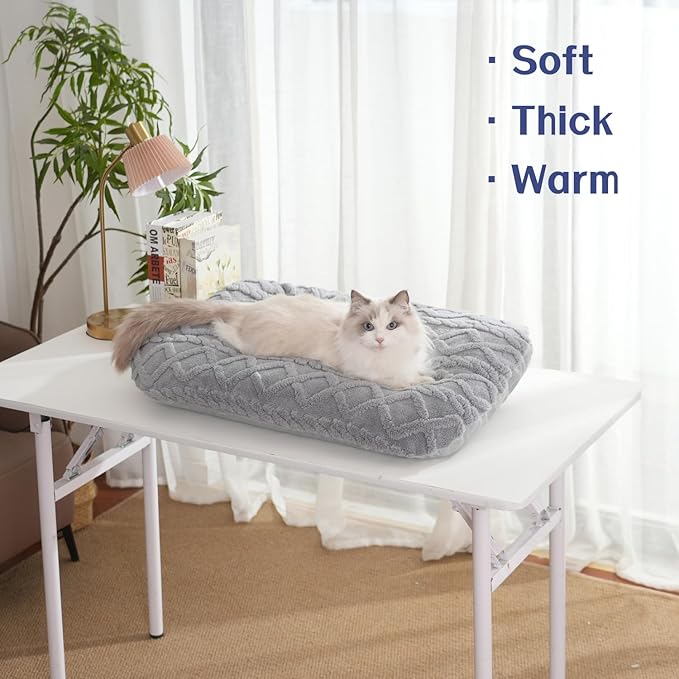 Self Warming Cat Bed Self Heating Cat Dog Mat 27"*21.6'' Warm Pet Bed Indoor Outdoor Washable Kitten Pad for Puppy Kitten with Removable Cover