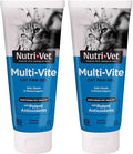 Nutri-Vet Multi-Vite Paw Gel for Cats, Daily Vitamin, Kitten Supplies, Immune Support, Cat-Vitamin, Potent Antioxidants, Multi-Vitamin Paw Gel, Senior Feline Supplements, 3 oz, (Pack of 2)