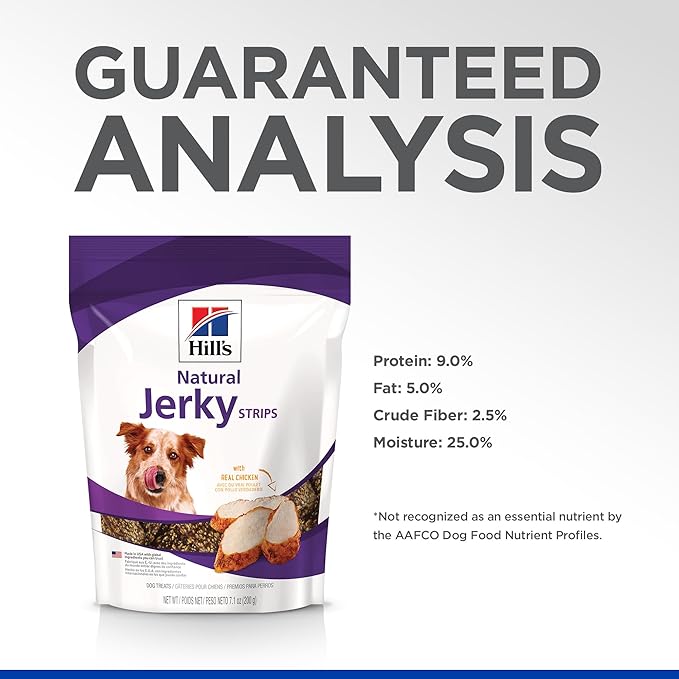 Hill's Natural Jerky Strips Dog Treats, Chicken, 7.1 oz. Bag