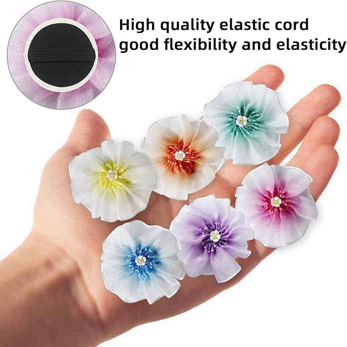6Pcs Dog Collar Accessories, Floral Charms Decorations for Dogs and Cats