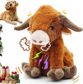 Highland Cow Dog Toy, Squeaky Dog Toys Stuffed Plush Puppy Toy, Interactive Gifts for Small Large Dogs
