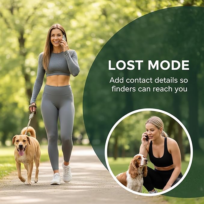 2 Pack Mini GPS Tracker Tags [Apple MFi Certified] Pair with Apple Find My (iOS Only) Global Real Time Car Tracking Devices Smart Air Bluetooth Tracker Key Finder Item Locator for Vehicles Pet Luggage