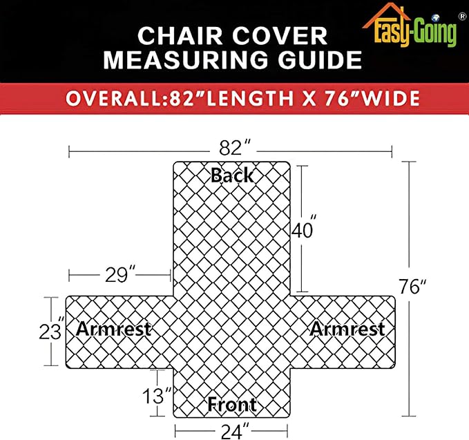 Easy-Going Chair Sofa Slipcover Reversible Sofa Cover Water Resistant Couch Cover Furniture Protector Cover with Elastic Straps for Pets Kids Children Dog Cat (Chair, Greyish Green/Beige)